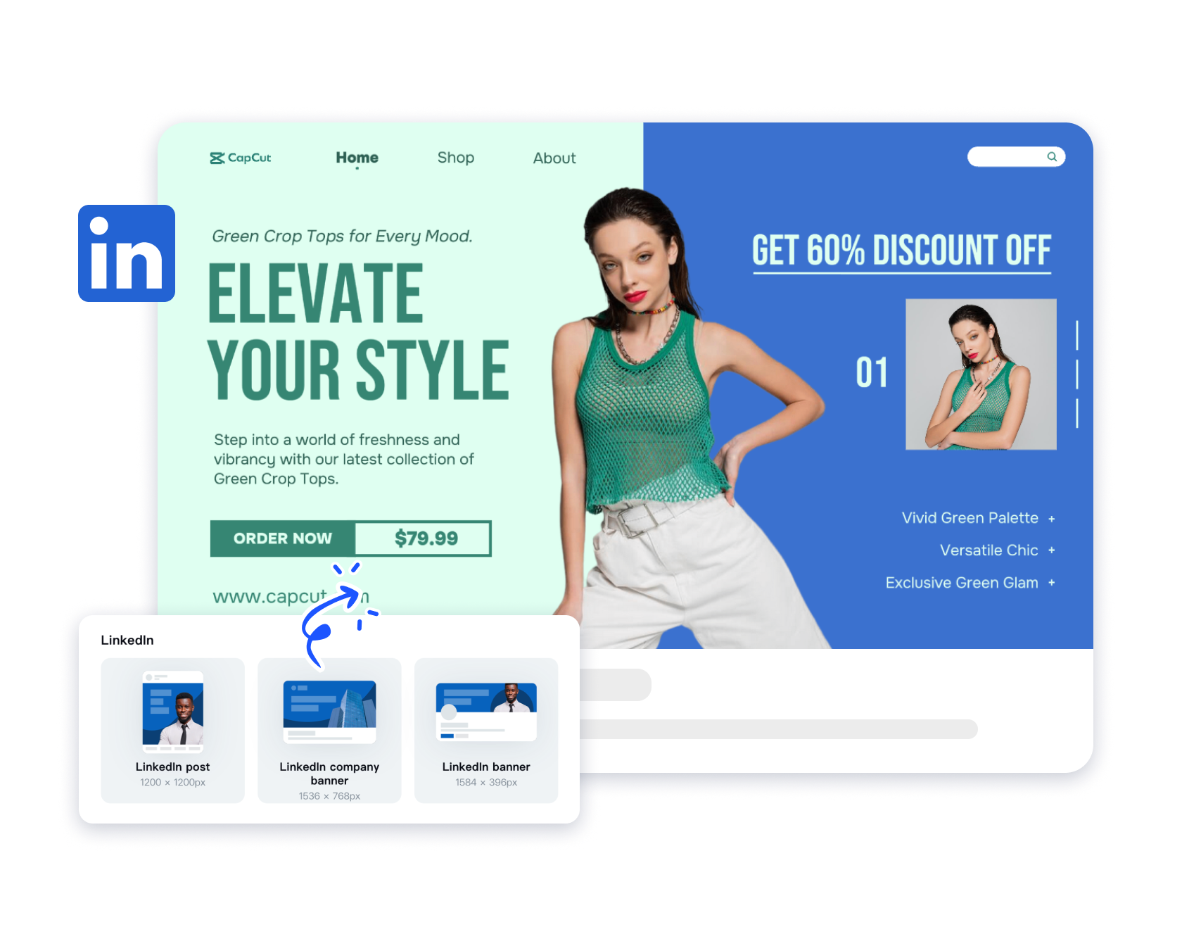 Laki ng profile picture sa LinkedIn